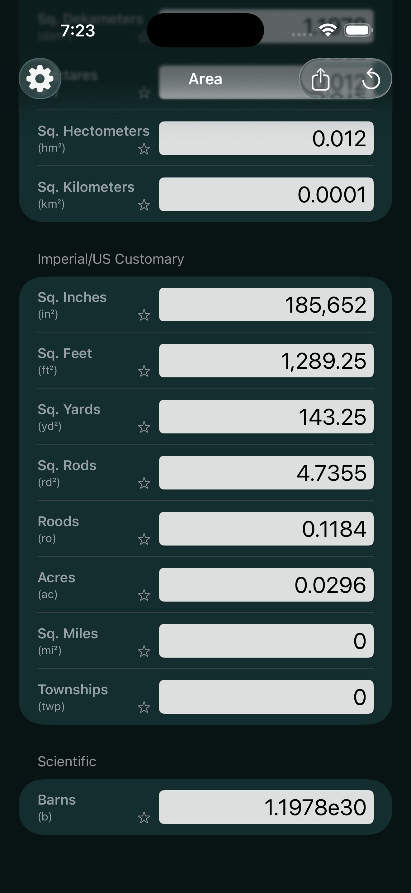 Mila's Area Converter PRO screenshot 6