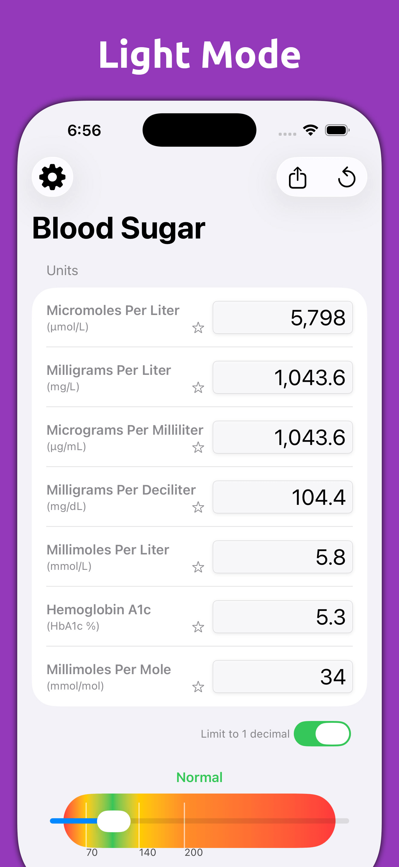 Blood Sugar Converter PRO+ screenshot 5