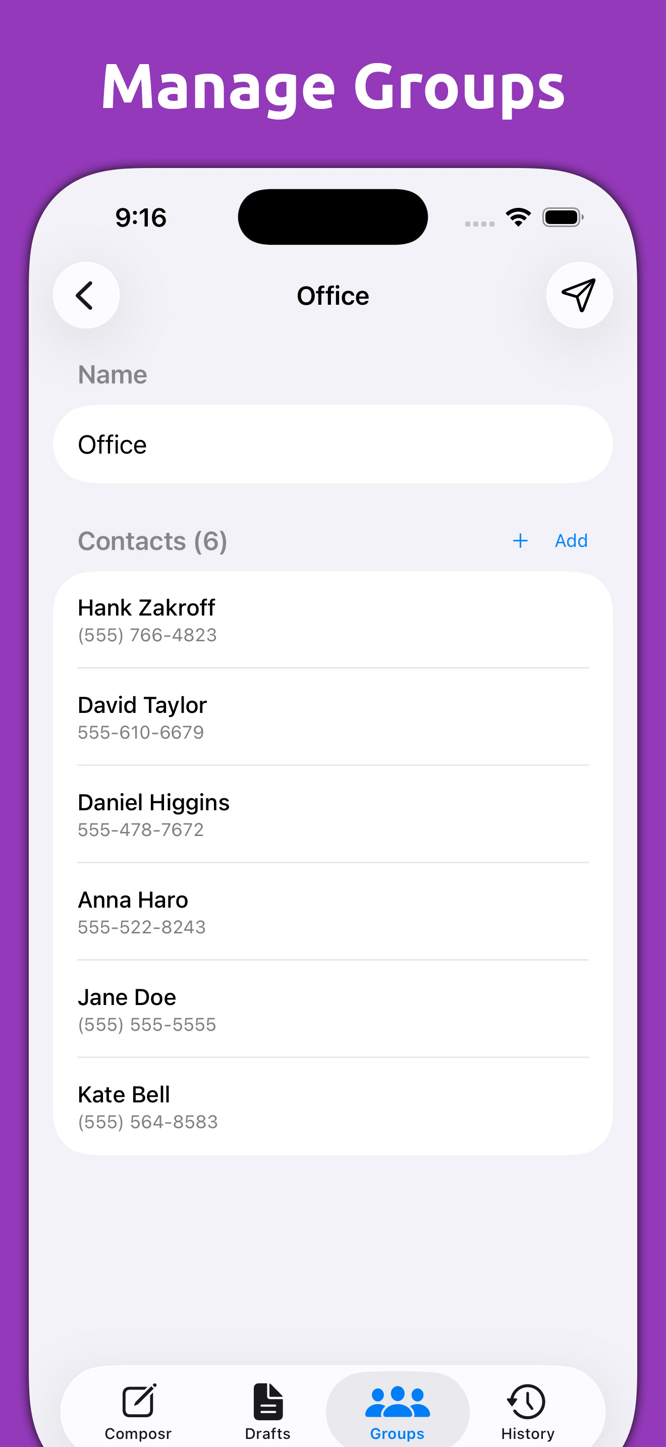 Composr: Bulk Text Sender screenshot 5