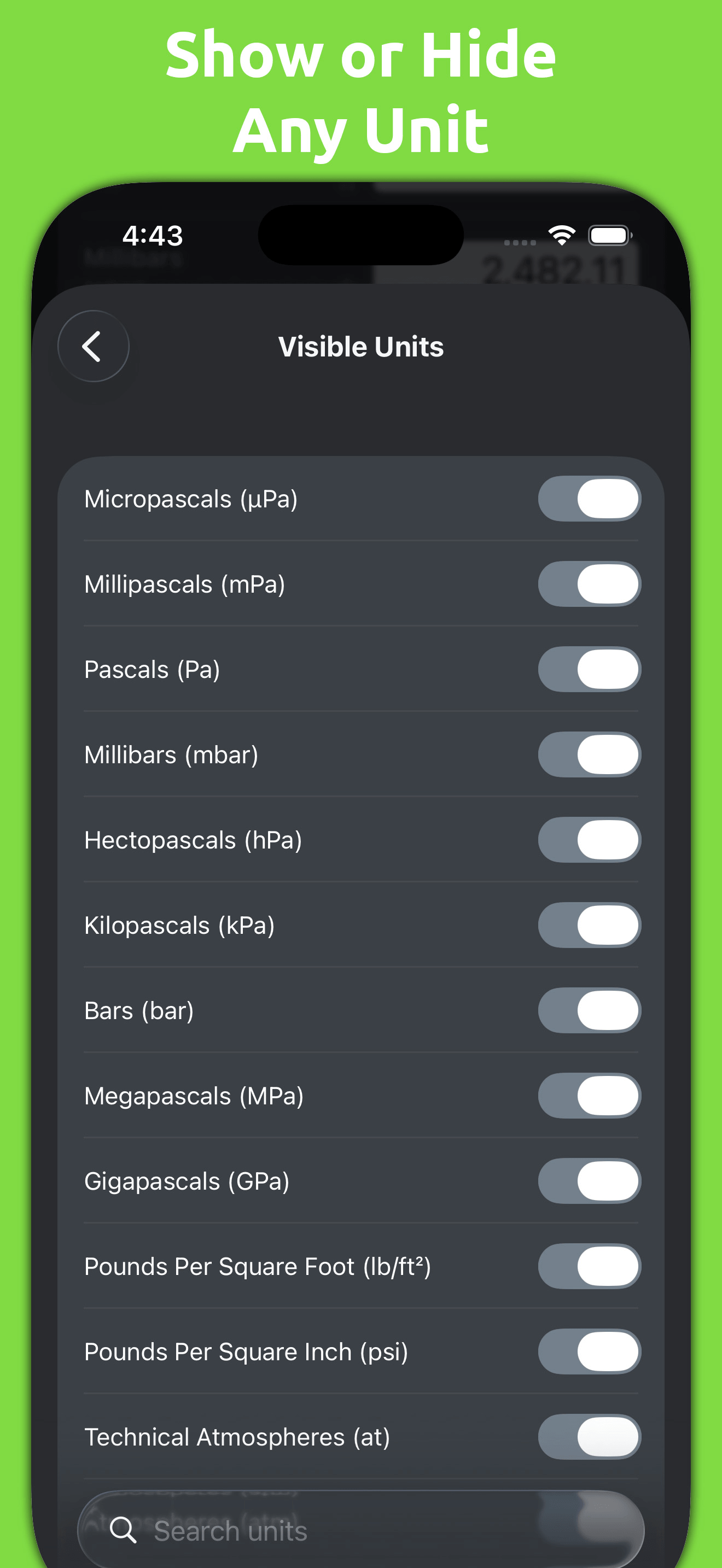 Mila's Pressure Converter screenshot 3
