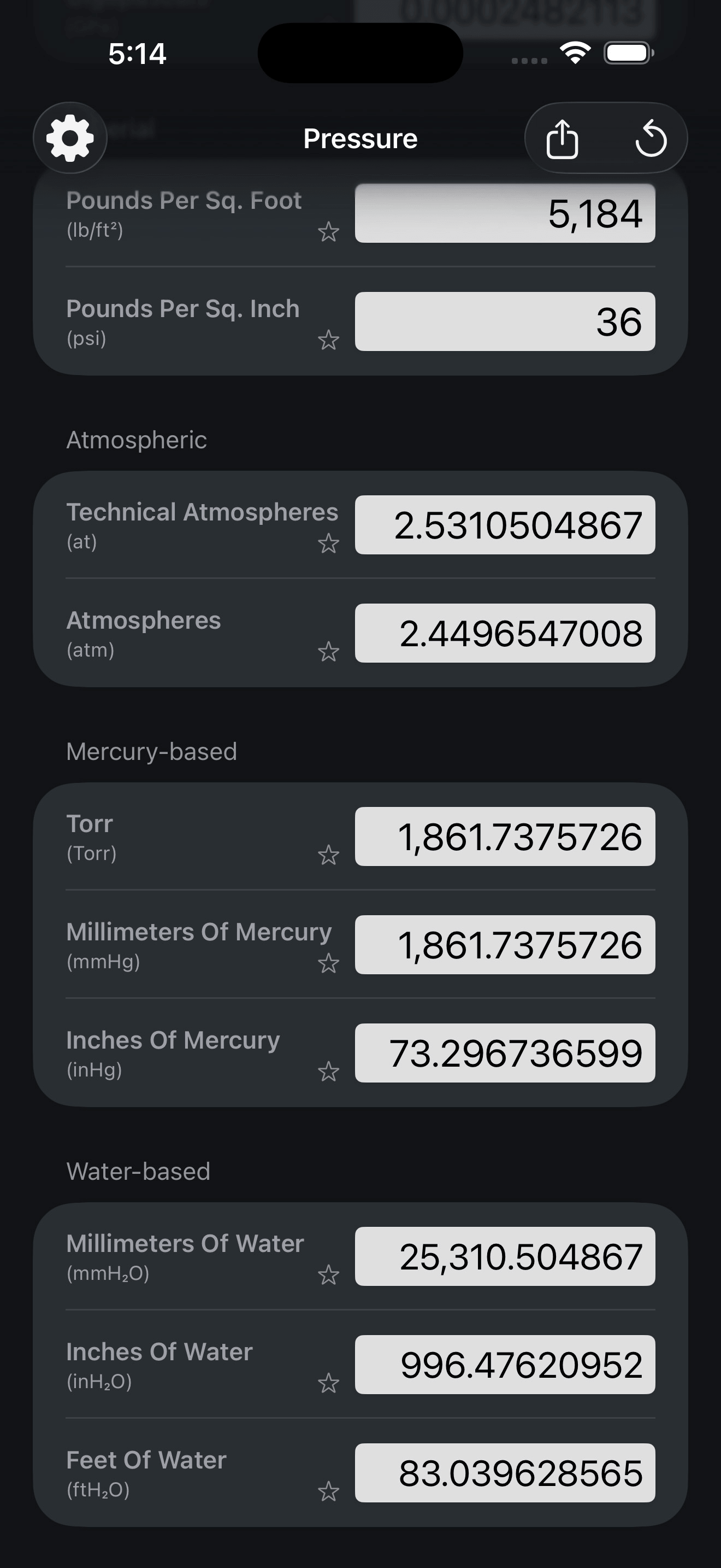 Mila's Pressure Converter screenshot 6