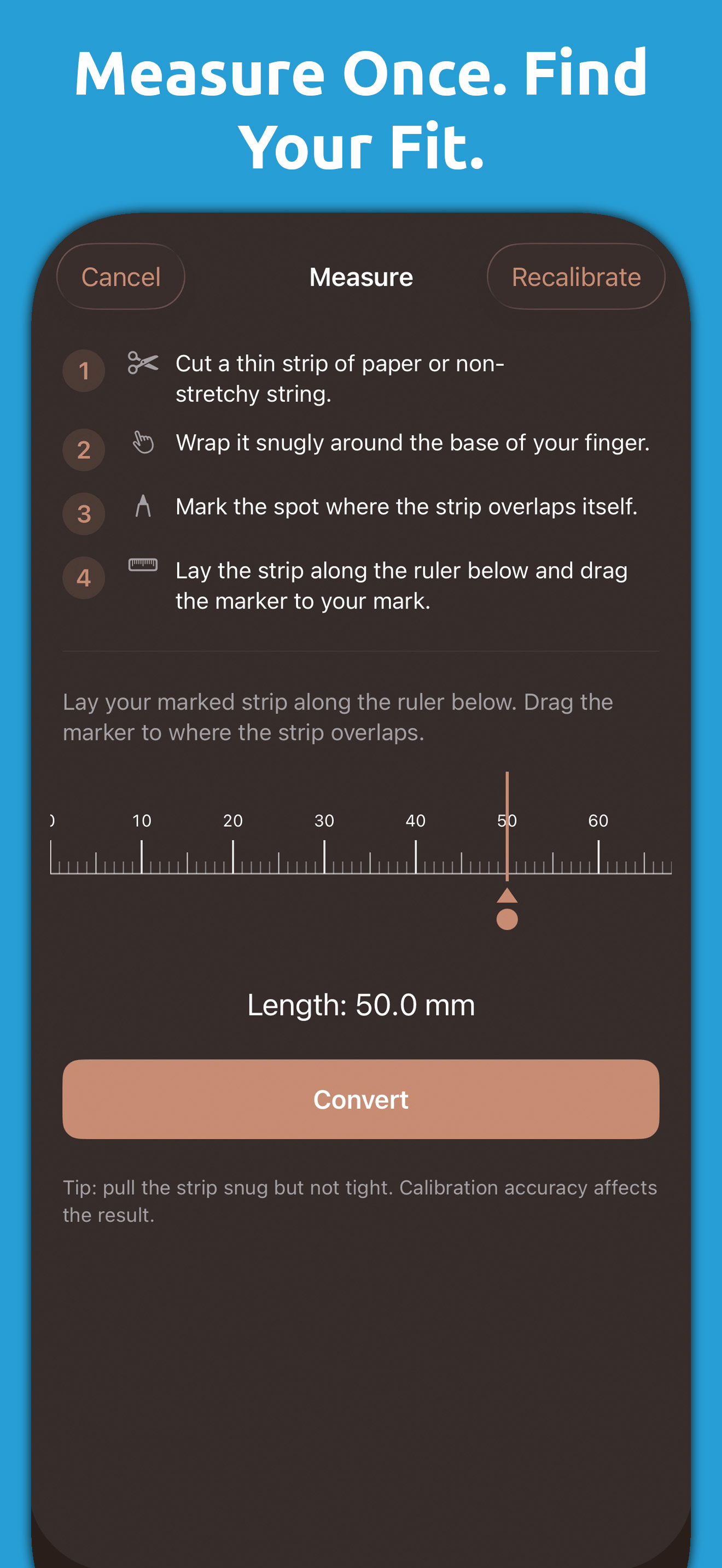 Mila's Ring Size Converter PRO screenshot 3