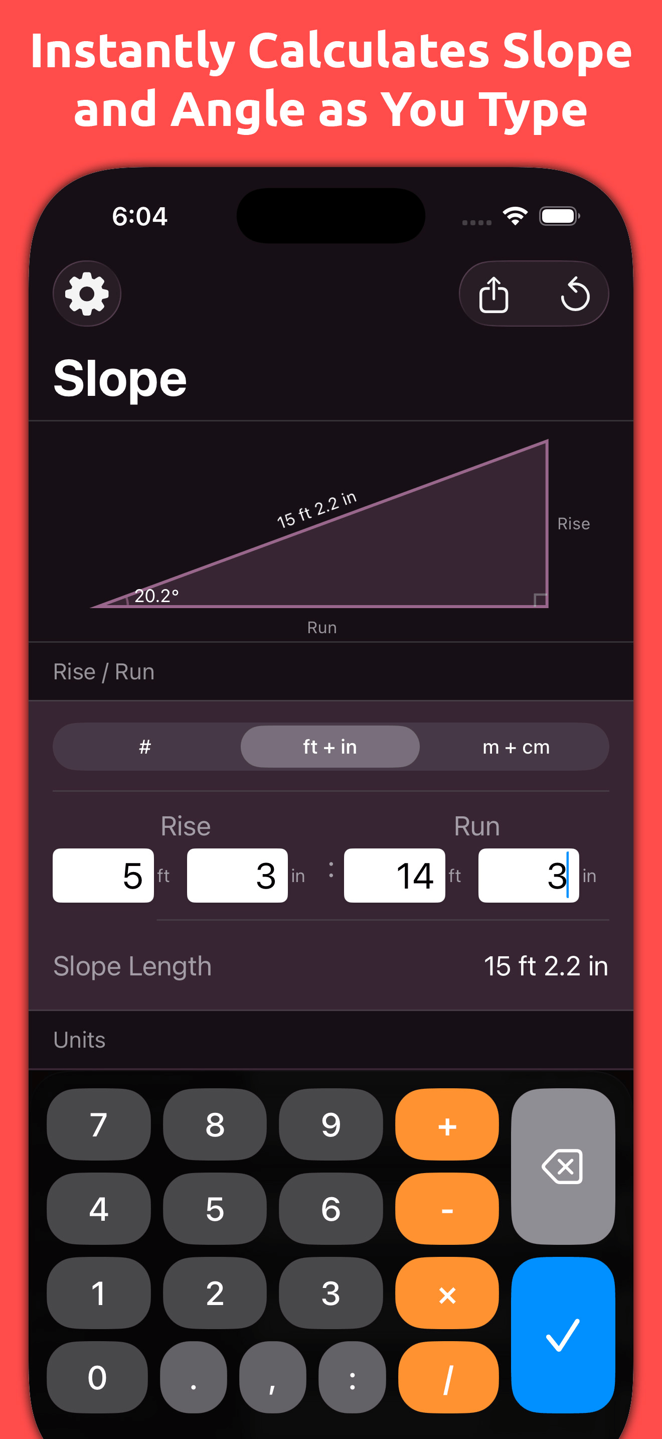 Mila's Slope Calculator PRO screenshot 1