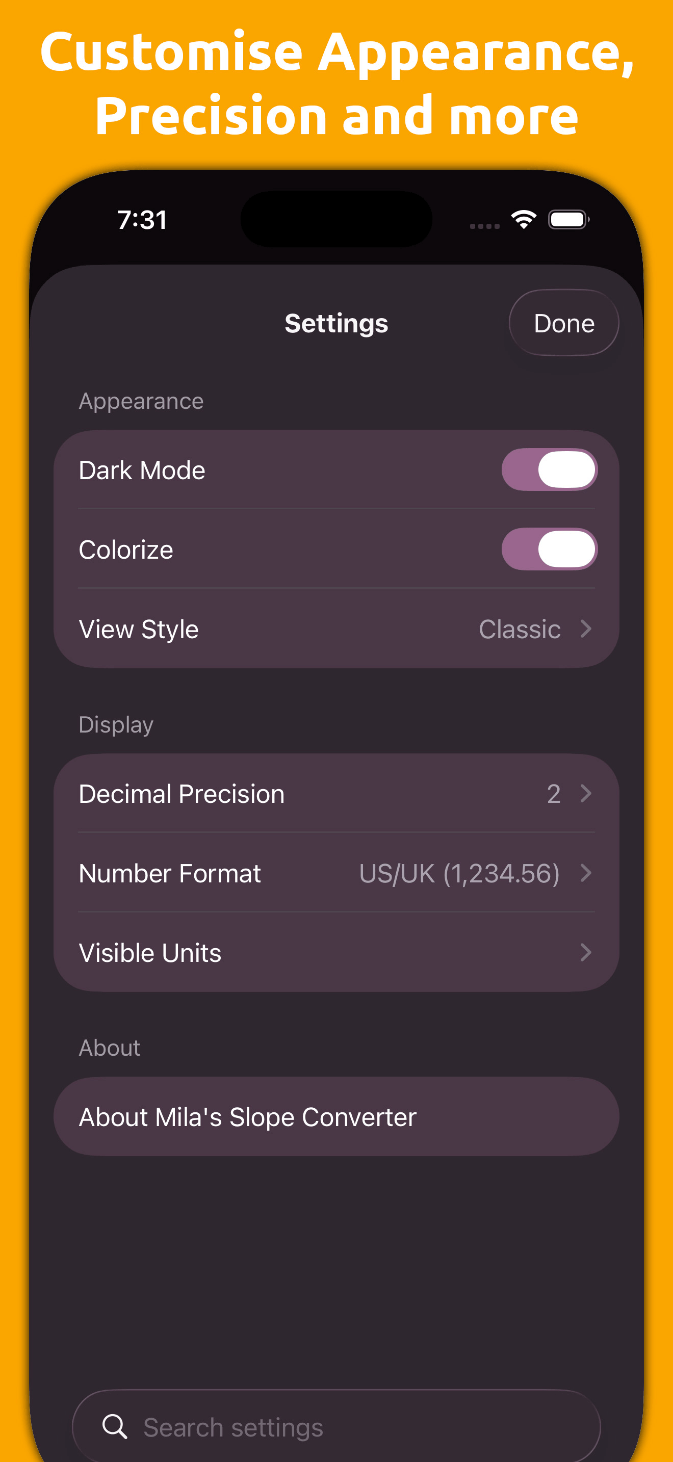 Mila's Slope Calculator PRO screenshot 2