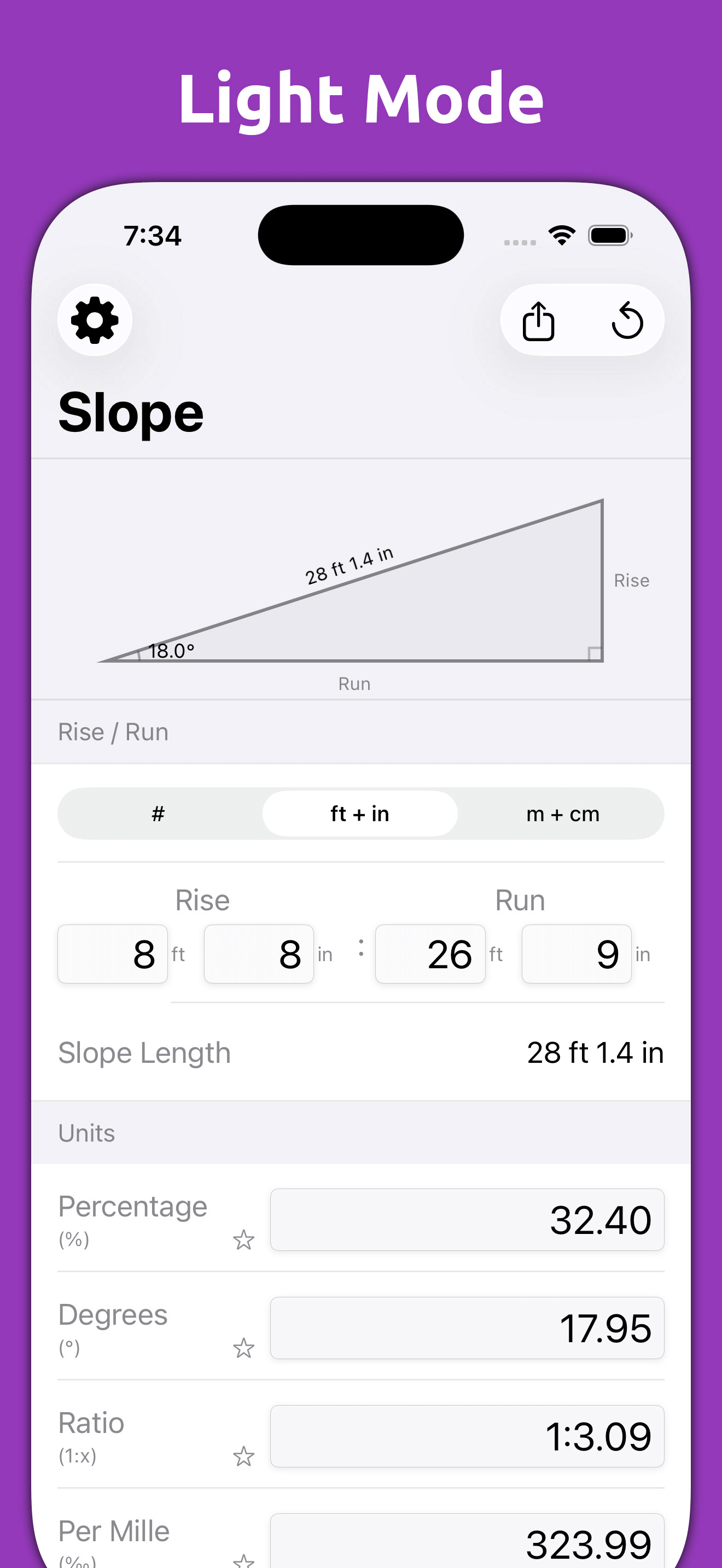 Mila's Slope Calculator PRO screenshot 4