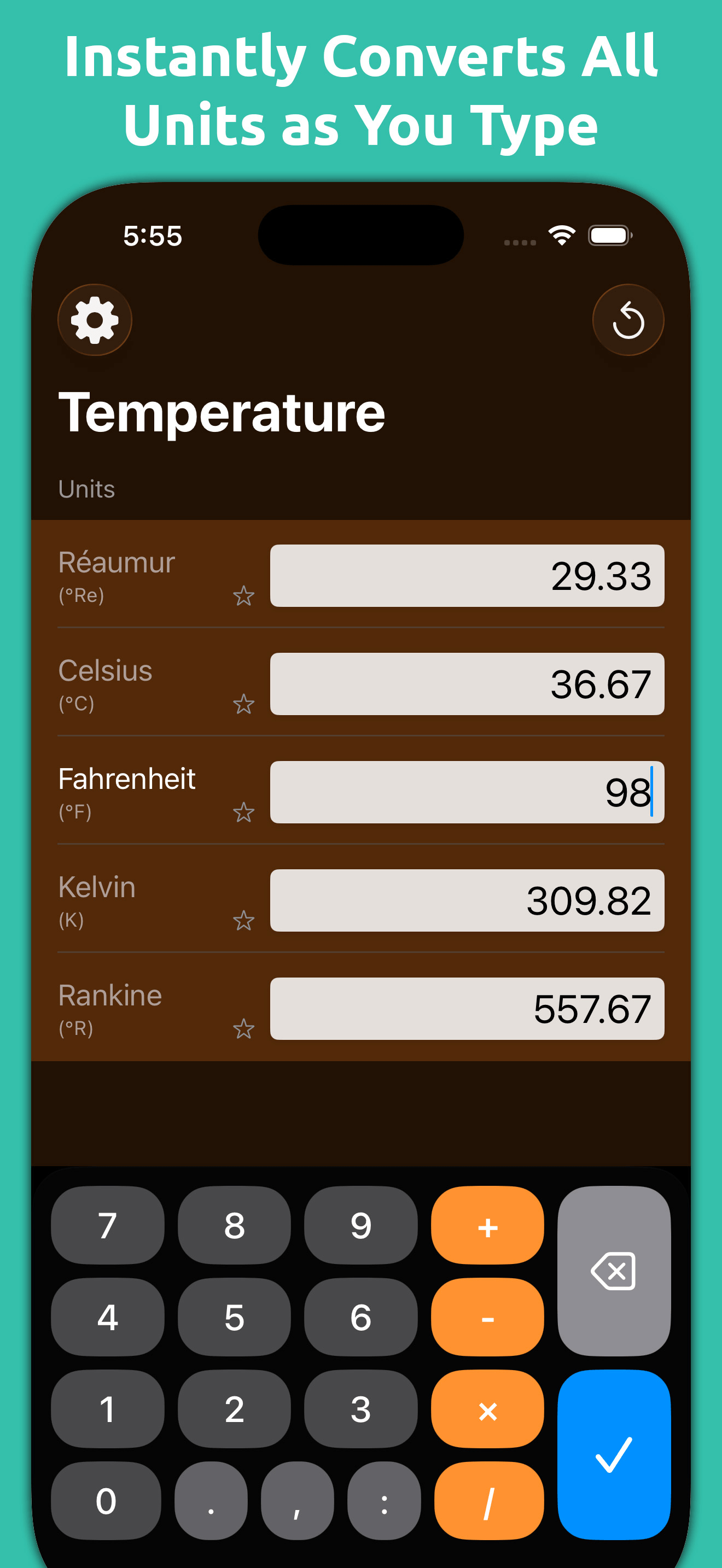 Mila's Temperature Converter screenshot 1
