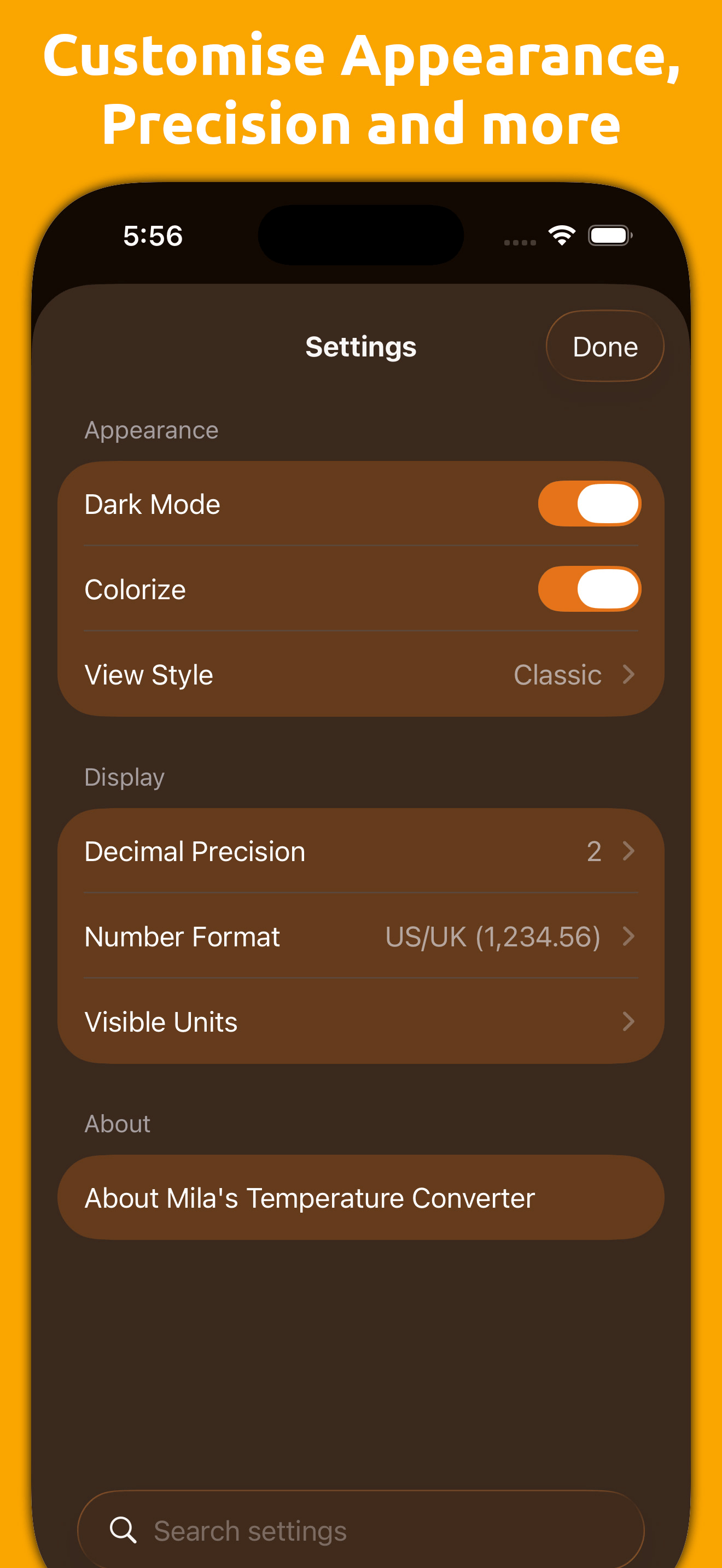 Mila's Temperature Converter screenshot 2