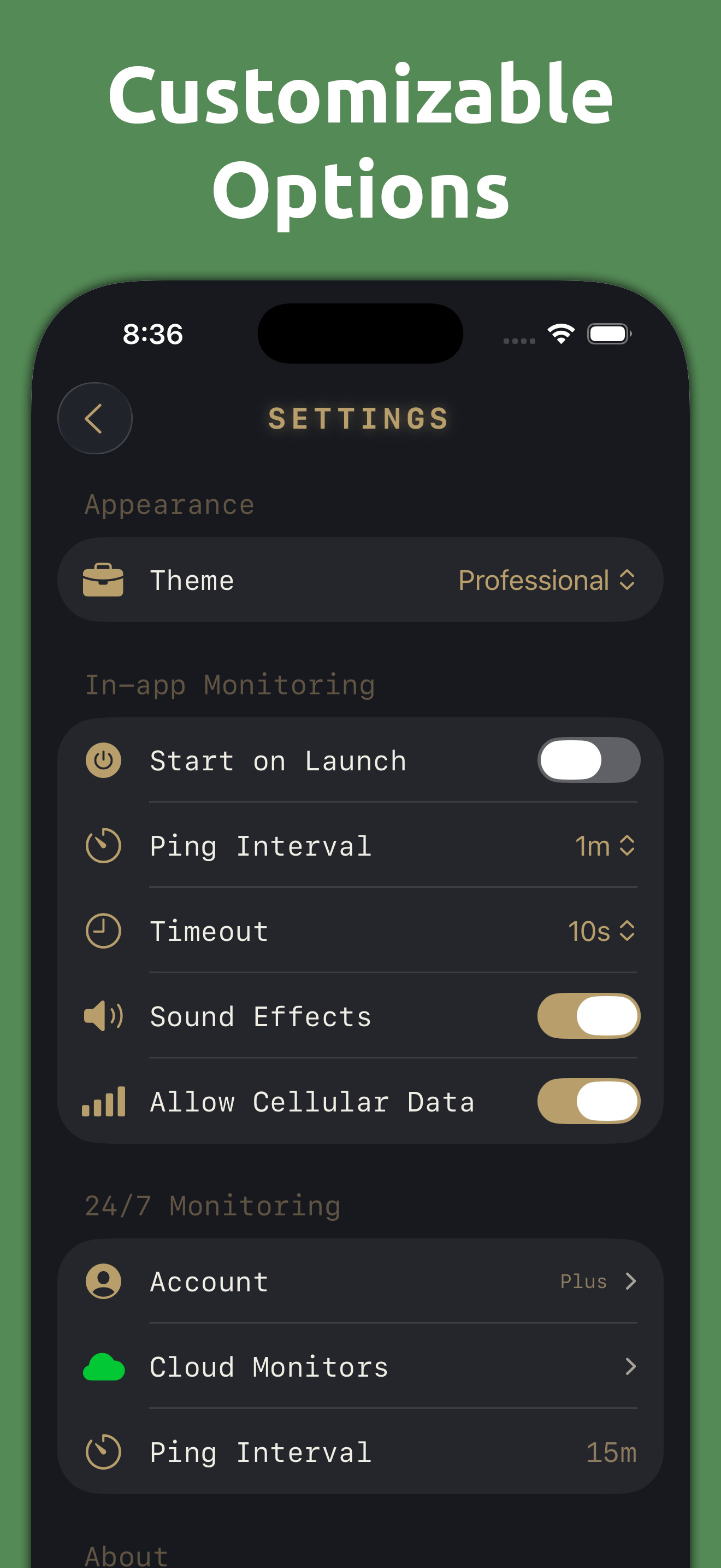 Scott's Pinger: Uptime Monitor screenshot 6