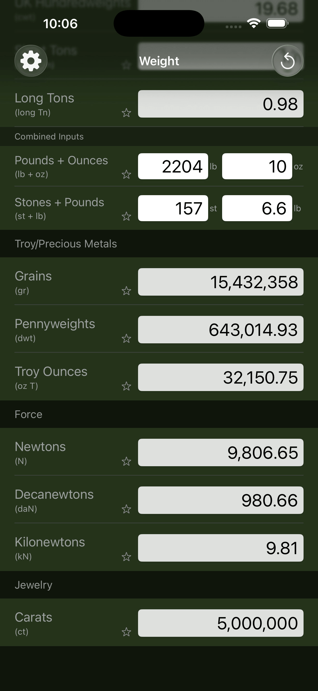 Mila's Weight Converter screenshot 7