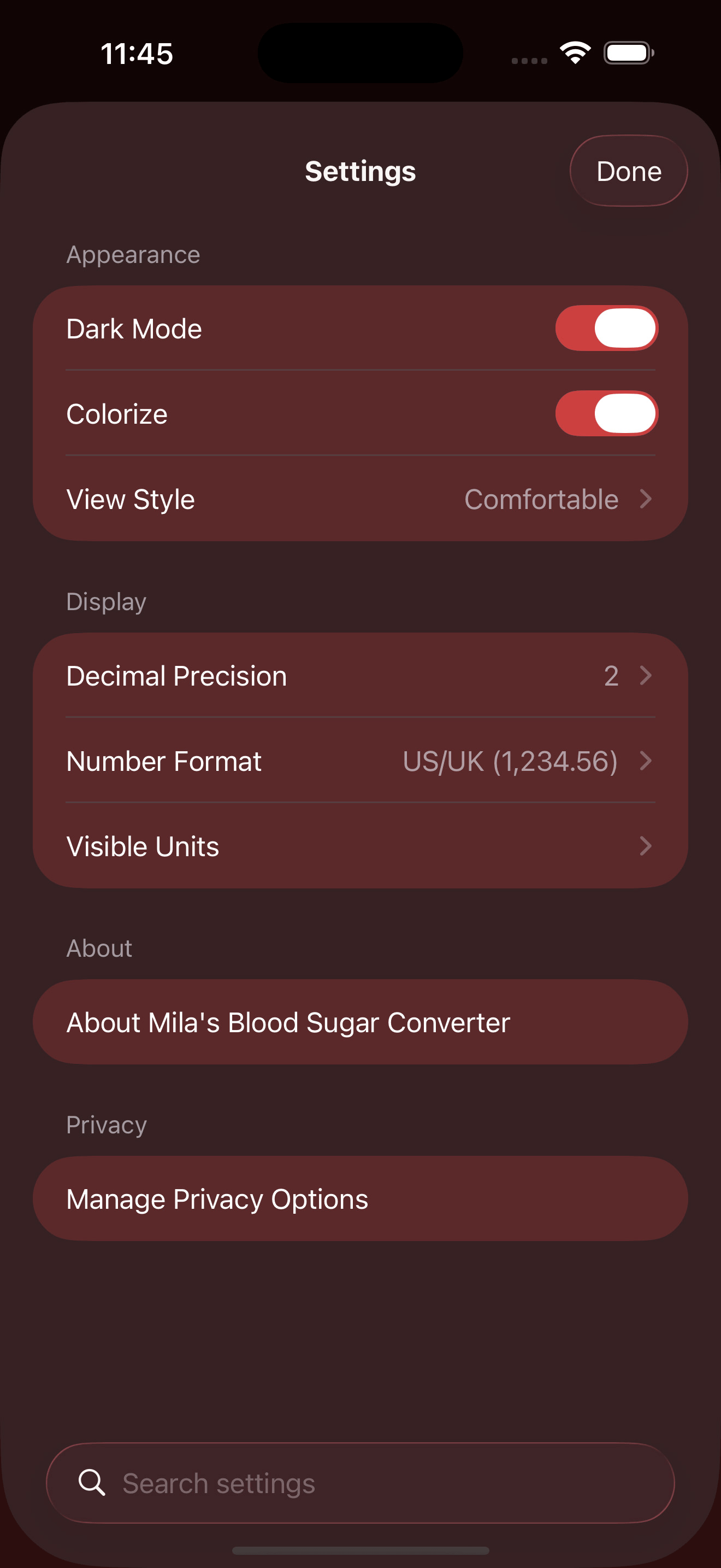 Blood Sugar Converter PRO+ screenshot 6
