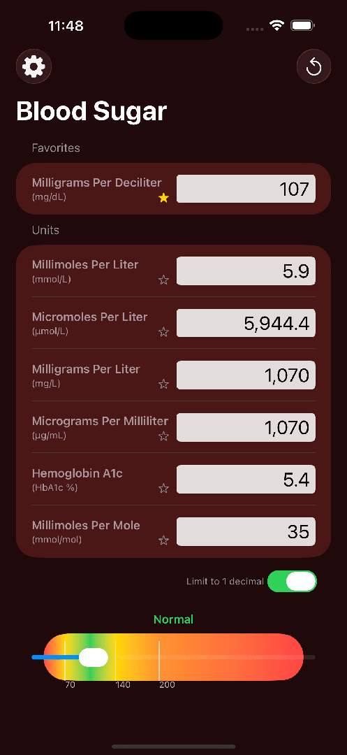 Blood Sugar Converter PRO+ — App Store screenshot 5 of 8