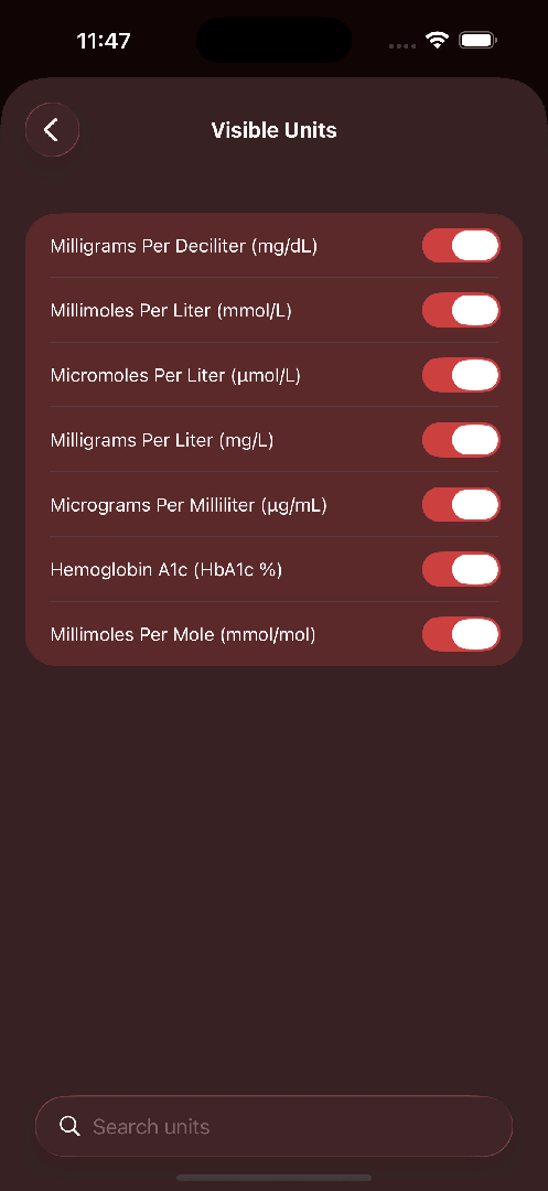 Blood Sugar Converter PRO+ — App Store screenshot 7 of 8