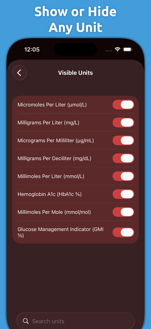 Mila's Blood Sugar Converter — App Store screenshot 5 of 7
