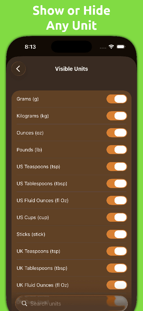 Mila's Cooking Converter PRO — App Store screenshot 4 of 7