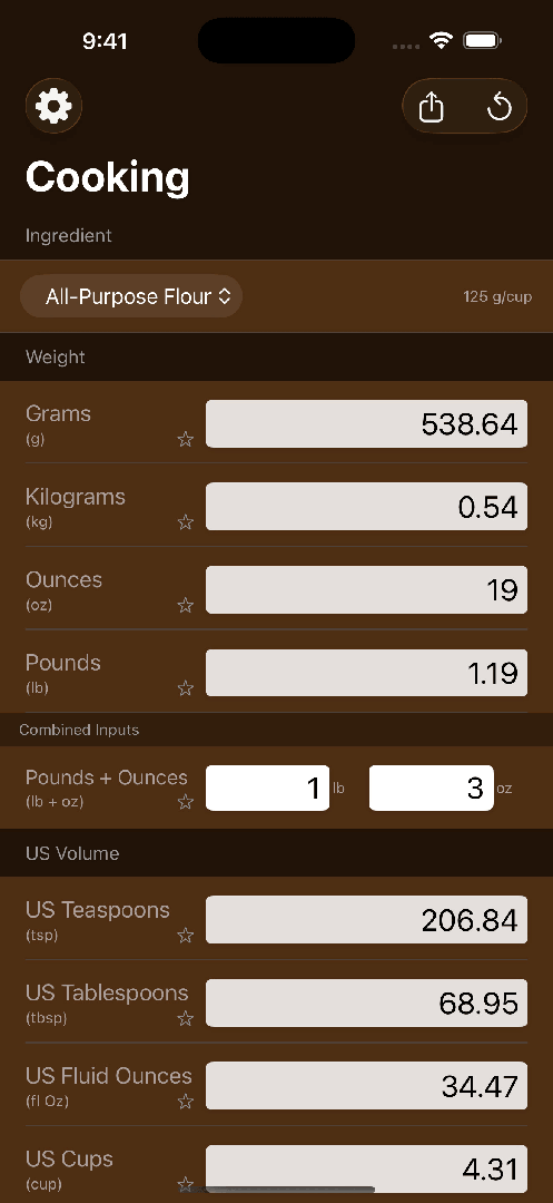Mila's Cooking Converter PRO — App Store screenshot 6 of 7