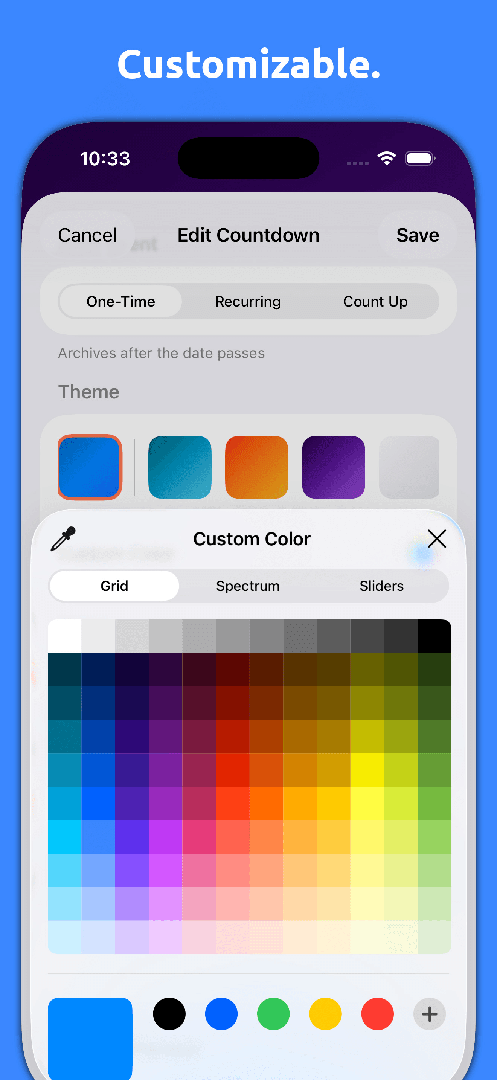Mila's Countdown Timer Widgets — App Store screenshot 6 of 7