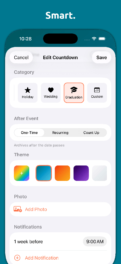 Mila's Countdown Timer Widgets — App Store screenshot 7 of 7