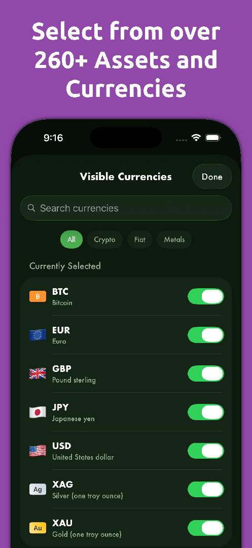 Mila's Currency Converter PRO — App Store screenshot 5 of 6