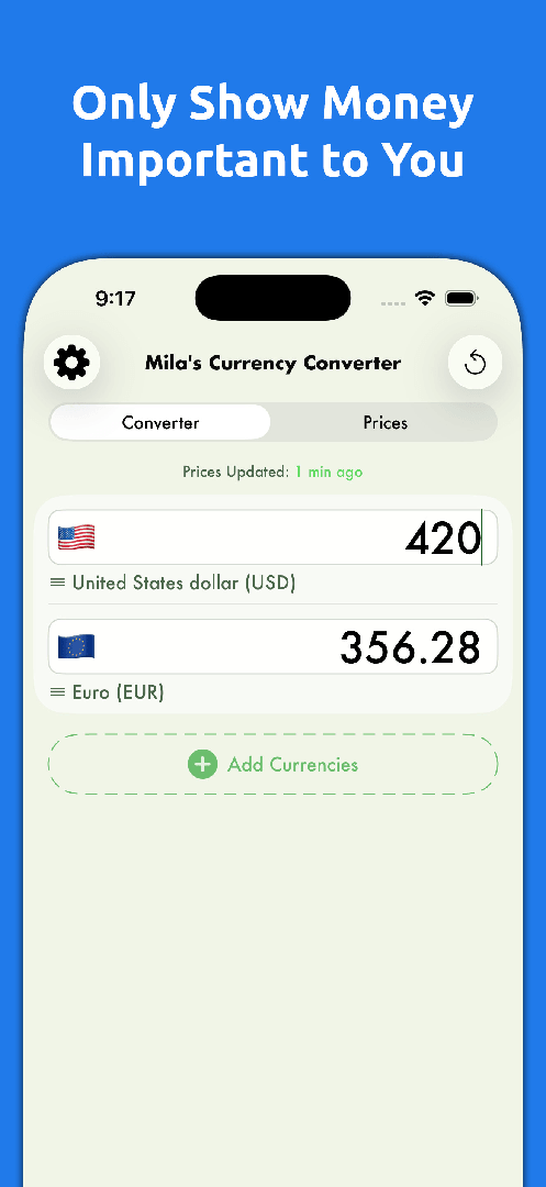 Mila's Currency Converter PRO — App Store screenshot 6 of 6