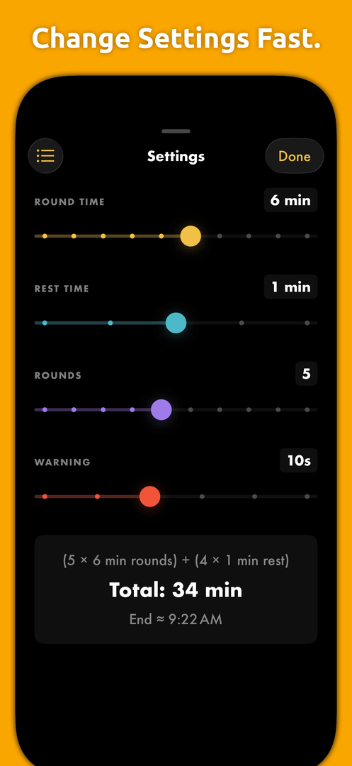 Jiu-Jitsu Round Timer — App Store screenshot 2 of 6