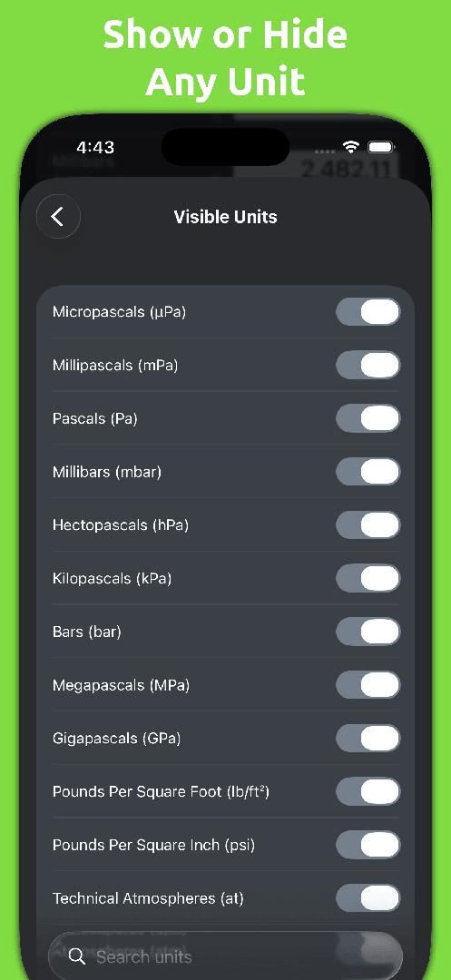 Mila's Pressure Converter — App Store screenshot 3 of 6