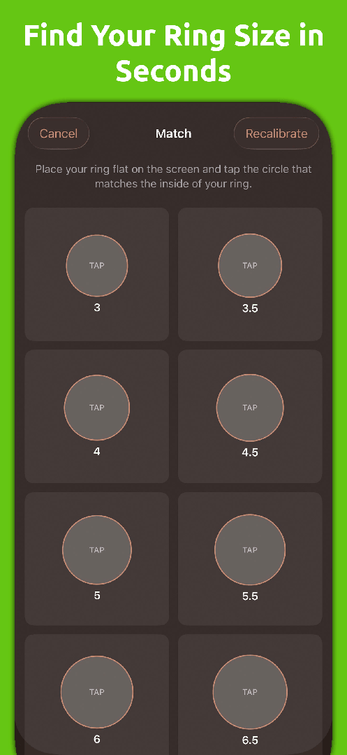 Mila's Ring Sizer & Converter — App Store screenshot 2 of 8