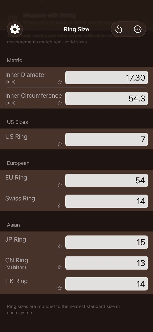 Mila's Ring Sizer & Converter — App Store screenshot 8 of 8