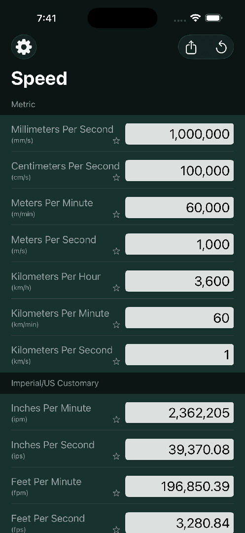 Mila's Speed Converter PRO — App Store screenshot 5 of 6