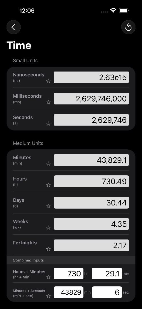 Mila's Unit Converter PRO — App Store screenshot 4 of 10