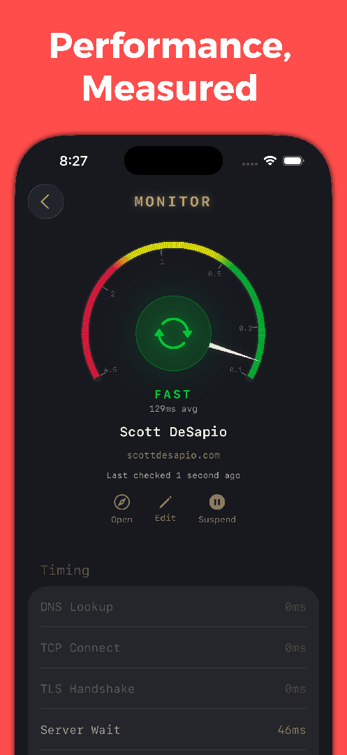 Scott's Pinger: Uptime Monitor — App Store screenshot 3 of 7
