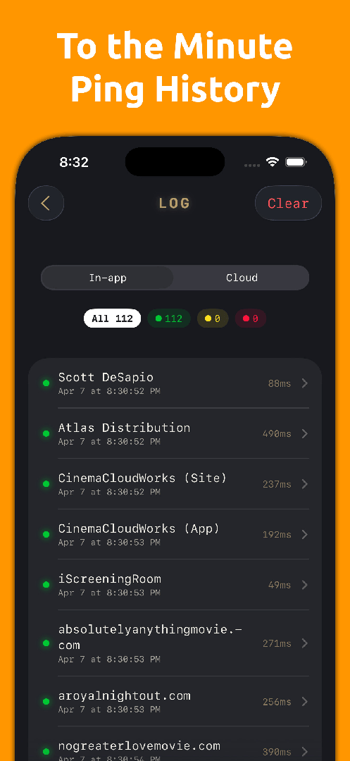 Scott's Pinger: Uptime Monitor — App Store screenshot 4 of 7