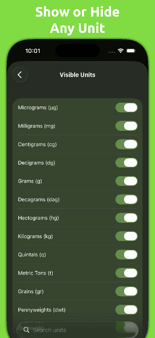Mila's Weight Converter — App Store screenshot 3 of 7