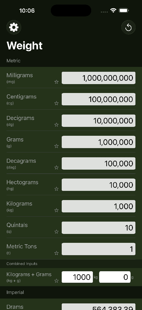 Mila's Weight Converter — App Store screenshot 5 of 7