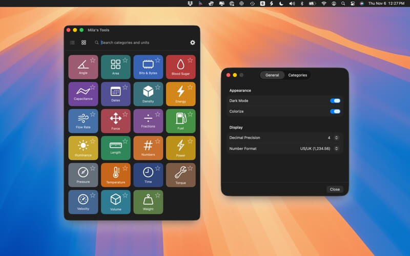 Mila's Tools: Unit Converter — App Store screenshot 1 of 7