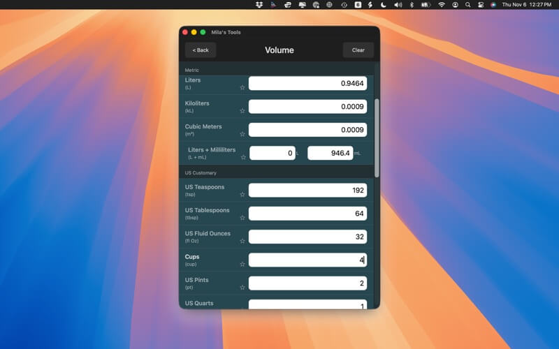 Mila's Tools: Unit Converter — App Store screenshot 4 of 7