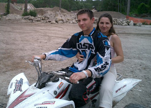Scott and Mila on a Yamaha ATV