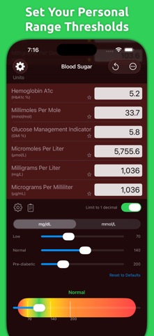 Mila's Blood Sugar Converter - App Store screenshot 2 of 7