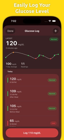 Mila's Blood Sugar Converter - App Store screenshot 3 of 7