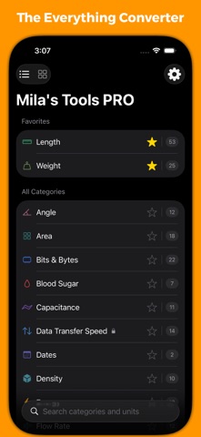 Unit Converter: Mila's Tools - App Store screenshot 1 of 10