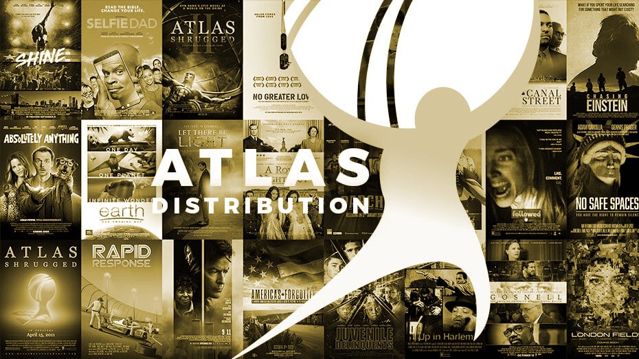 Atlas Distribution movie poster wall