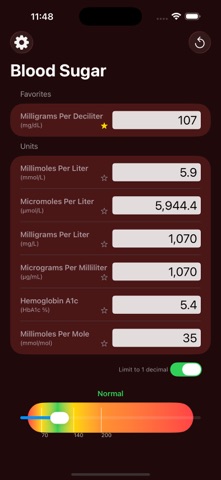 Blood Sugar Converter PRO+ - App Store screenshot 5 of 8