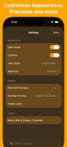 Mila's Energy Converter PRO - App Store screenshot 2 of 6
