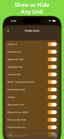 Mila's Energy Converter PRO - App Store screenshot 3 of 6