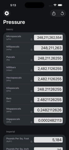 Mila's Pressure Converter - App Store screenshot 5 of 6