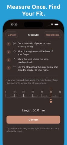 Mila's Ring Sizer & Converter - App Store screenshot 3 of 8