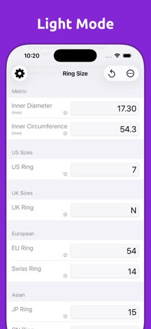 Mila's Ring Sizer & Converter - App Store screenshot 6 of 8