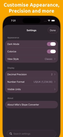 Mila's Slope Calculator PRO - App Store screenshot 2 of 6