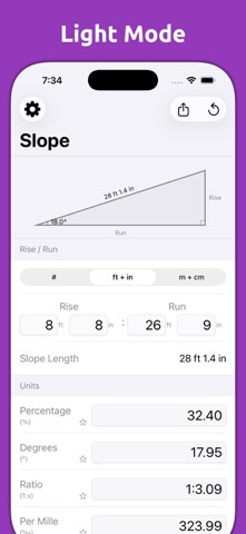Mila's Slope Calculator PRO - App Store screenshot 4 of 6