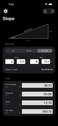 Mila's Slope Calculator PRO - App Store screenshot 6 of 6