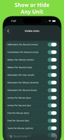 Mila's Speed Converter PRO - App Store screenshot 3 of 6